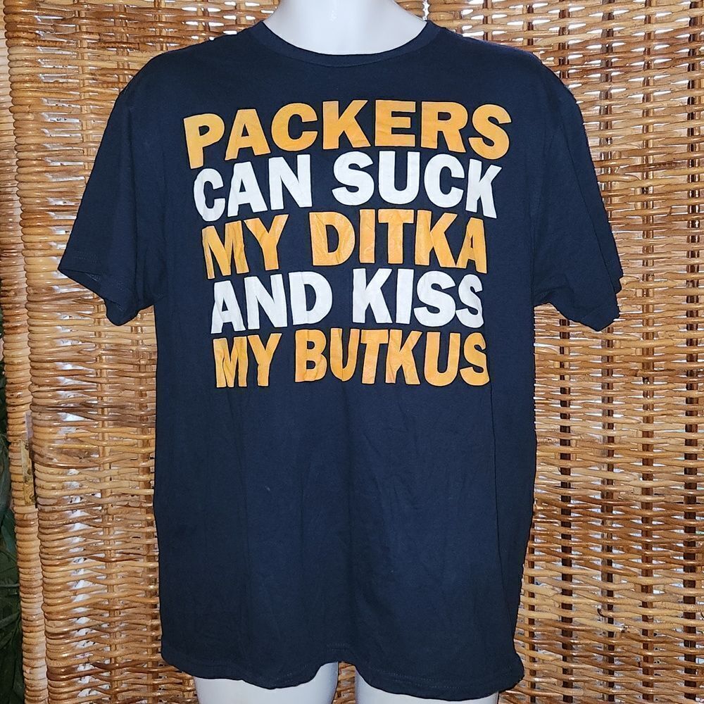 Chicago Bears Mike Ditka Dick Butkus T-shirt L NFL